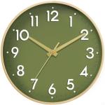 Gold 8-Inch Silent Battery Operated Wall Clock