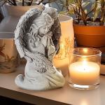 Hand-Painted Praying Angel Figurine for Decor