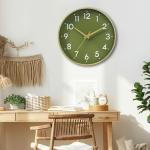 Gold 8-Inch Silent Battery Operated Wall Clock