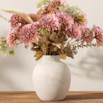 Rustic Ceramic Flower Vase for Home Decor