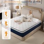 Kesyup 12 Inch Gel Memory Foam Queen Mattress