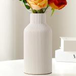 White Ceramic Flower Vase for Modern Home Decor