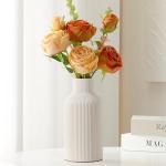 White Ceramic Flower Vase for Modern Home Decor
