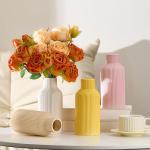 White Ceramic Flower Vase for Modern Home Decor