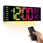 JALL 40.6 cm Colorful LED Wall Clock