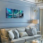 Farmhouse Aurora Scenery Wall Art - 3 Piece Set