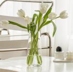Modern Iridescent Glass Vase for Home Decor