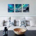 Farmhouse Aurora Scenery Wall Art - 3 Piece Set