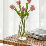 Modern Iridescent Glass Vase for Home Decor