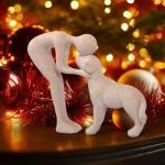 Cute Dog Sculpture for Home and Office Decor