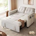 55" Convertible Sofa Bed, 3-in-1 Sleeper Couch