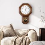 Kaneodot Vintage Battery Operated Pendulum Wall Clock