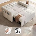 55" Convertible Sofa Bed, 3-in-1 Sleeper Couch
