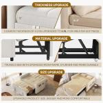 55" Convertible Sofa Bed, 3-in-1 Sleeper Couch