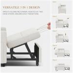 55" Convertible Sofa Bed, 3-in-1 Sleeper Couch