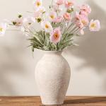 Large Rustic Ceramic Flower Vase for Home Decor