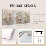3 Piece Floral Canvas Wall Art Set