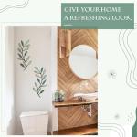 Green Metal Leaf Wall Art - 2 Pieces Set