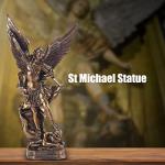 Bronzed St. Michael The Archangel Statue 12.5in