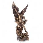 Bronzed St. Michael The Archangel Statue 12.5in