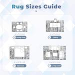 Modern Abstract Area Rug in Blue and Gray