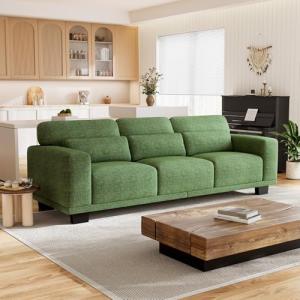 Marsail 89" Green Sofa Couch with Deep Cushions