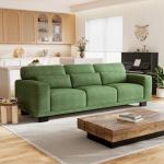 Marsail 89" Green Sofa Couch with Deep Cushions