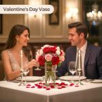 8-Inch Clear Ribbed Glass Cylinder Vases