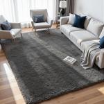 Super Soft Cozy Area Rug, 20.4 x 25.4 cm, Grey