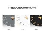 10 Inch Modern Silent Wall Clock in White