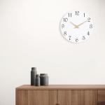 10 Inch Modern Silent Wall Clock in White
