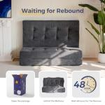 MAXYOYO 6-Inch Tri-Fold Mattress - Dark Grey