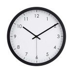 Amazon Basics 12" Black Traditional Wall Clock