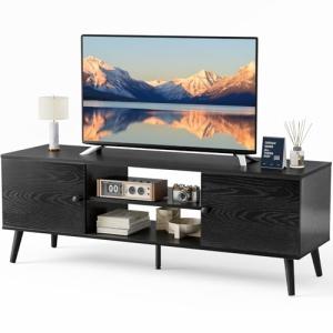 Modern Mid Century TV Stand for 55-60 inch TVs
