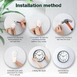 12-Inch Non-Ticking Battery Wall Clock