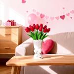 White Ceramic Bow Vase for Cute Flower Arrangements