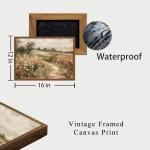 Vintage Wildflowers Framed Wall Art for Home Decor