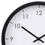 Amazon Basics 12" Black Traditional Wall Clock