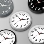 DAXSMY 8 Inch Silent Analog Wall Clock - Black