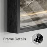 Framed Mountain Landscape Art Set - 3 Pieces