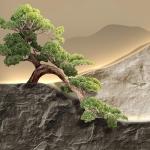 Framed Mountain Landscape Art Set - 3 Pieces