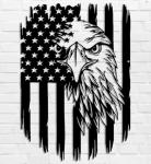 American Eagle Metal Wall Art for Home Decor