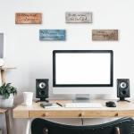 Rustic Bible Verses Wall Decor - 4 Piece Set