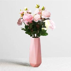 Pink Minimalist Ceramic Flower Vase, 7.4 Inches