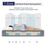 Vesgantti 10 Inch Hybrid Twin Mattress, Ergonomic Design