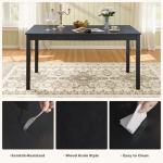 LUXOAK 7-Piece Farmhouse Dining Table Set