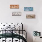 Rustic Bible Verses Wall Decor - 4 Piece Set
