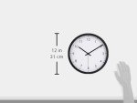 Amazon Basics 12" Black Traditional Wall Clock