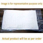 Set of 2 White Fiber Pillow Cushions, 12x12