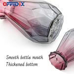 OFFIDIX Glass Vase Gradient Multicolor with Geometric Faceted Design Floral Vase for Weddings, Events, Decorating, Arrangements, Flowers, Office, or Home Decor